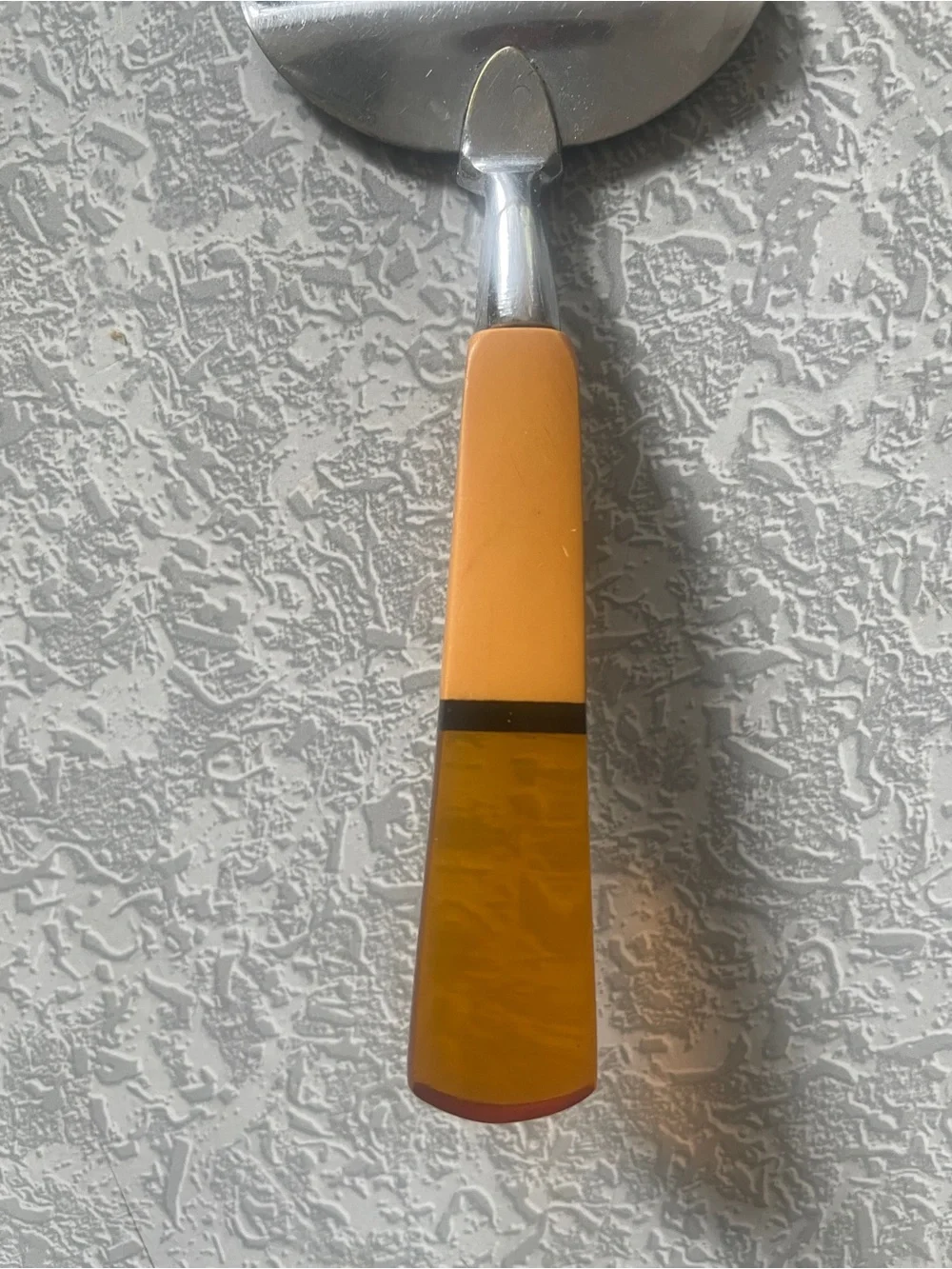 Vintage Orange Handle Cake/Pie Server - Stainless Steel Blade